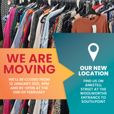 Our Best Dressed Store has moved and will re-open in February 2021