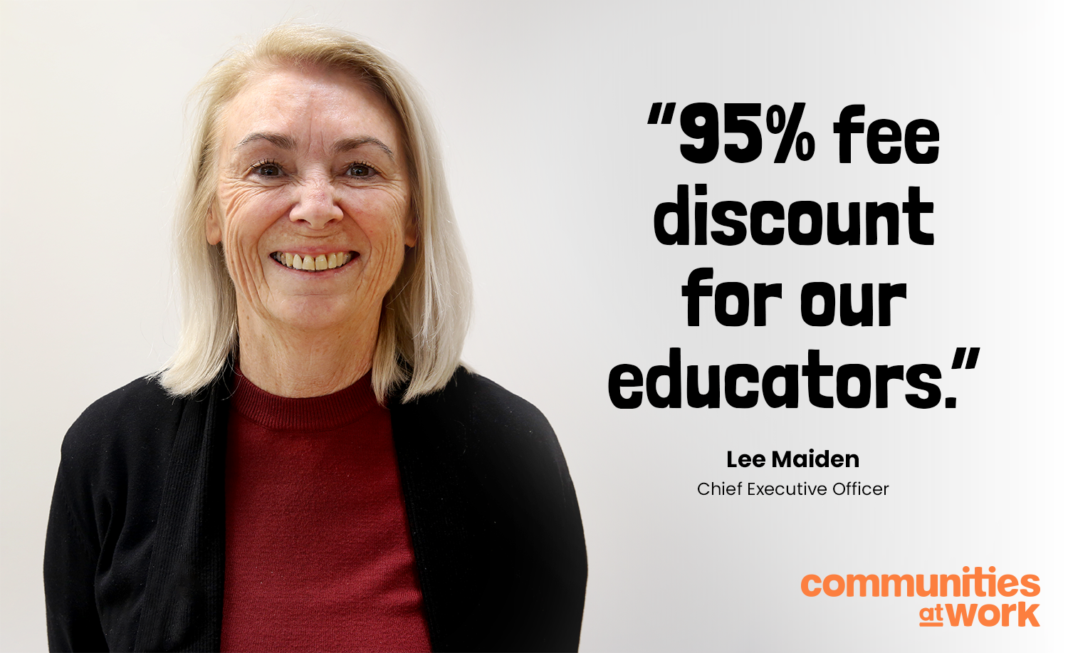 95% Discount on Childcare Gap Fees for Educators