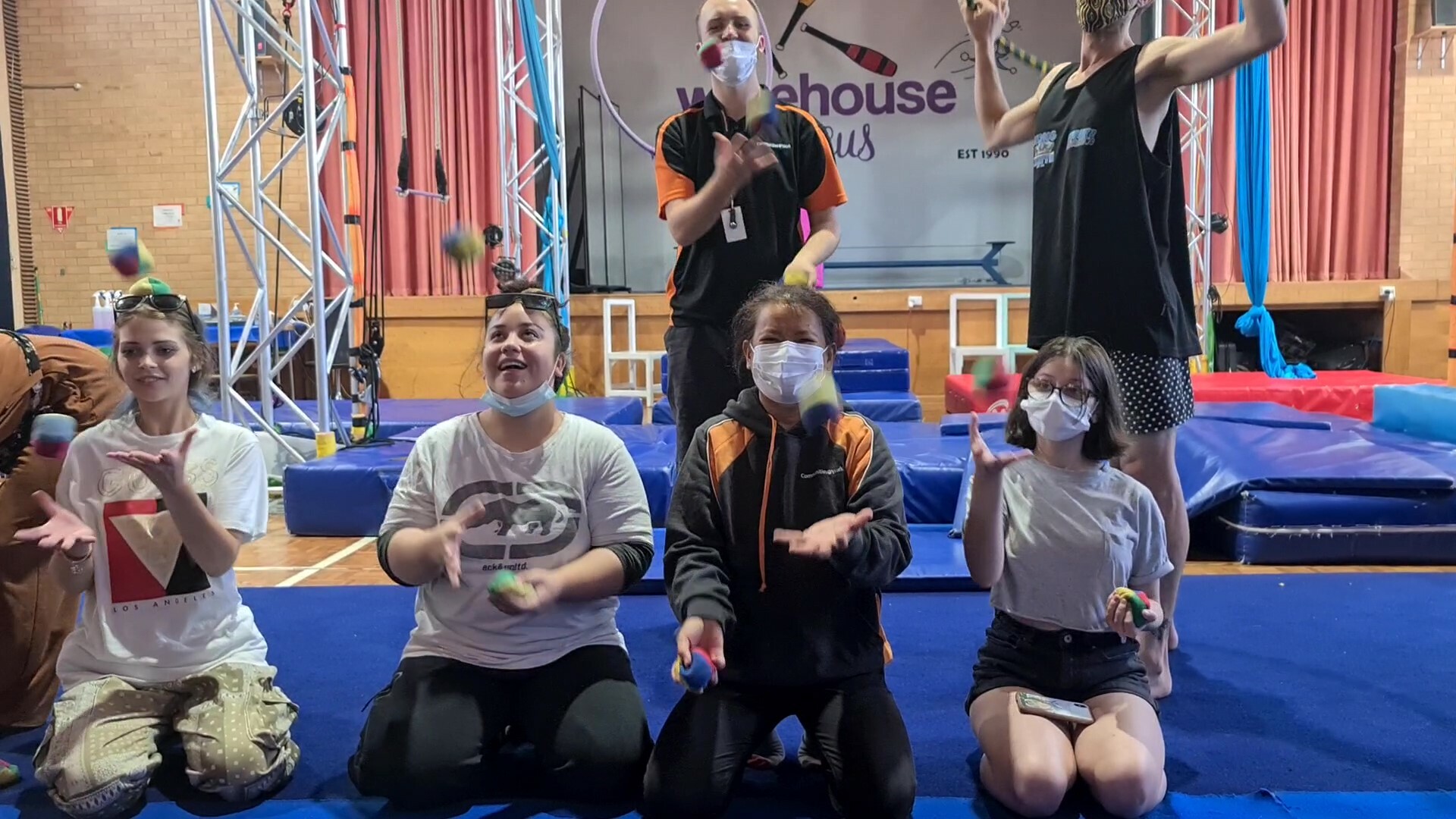 Galilee School students go to Warehouse Circus class