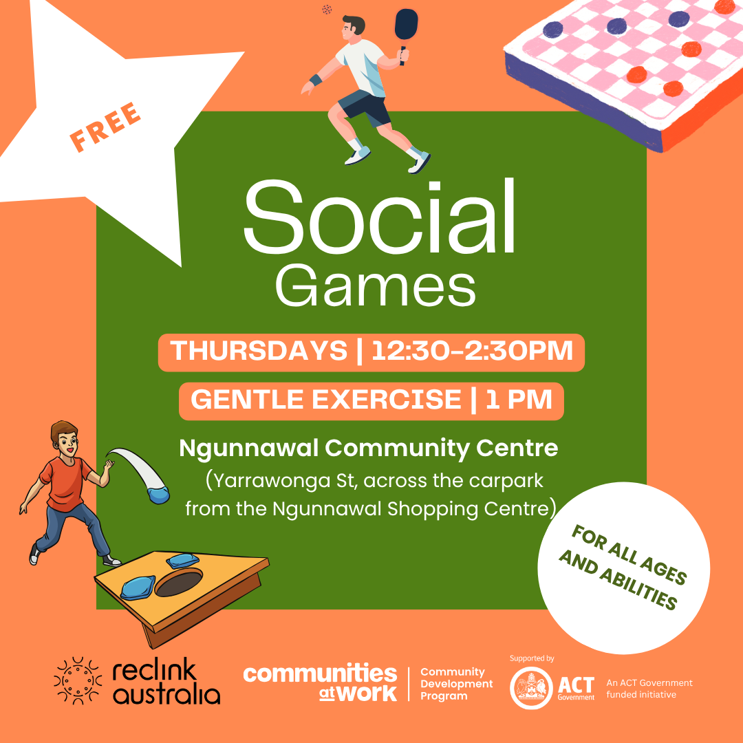 Ngunnawal social games plus exercise social media