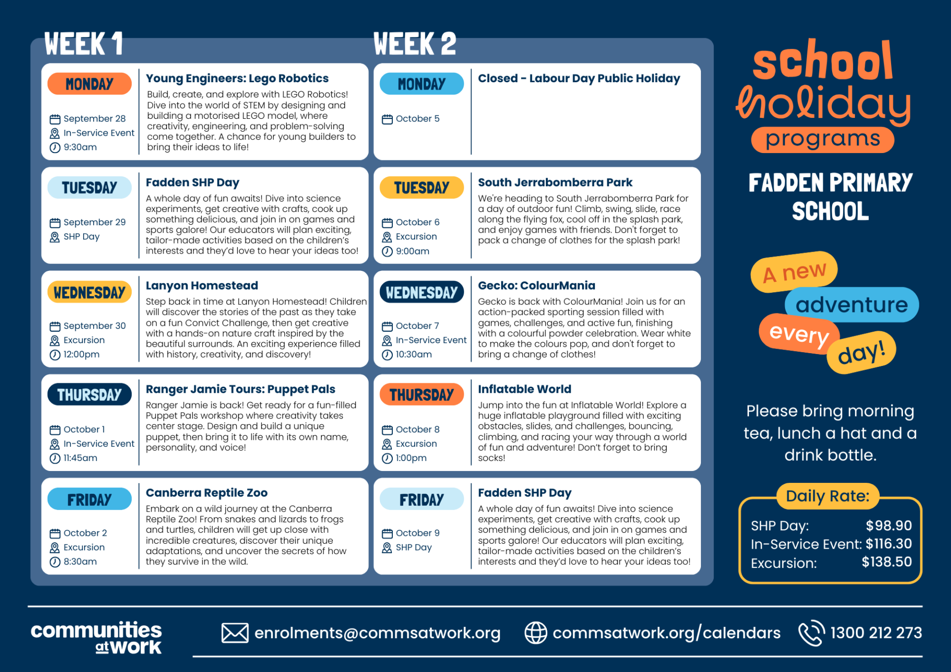 School_holiday_program_Canberra_Spring_Fadden